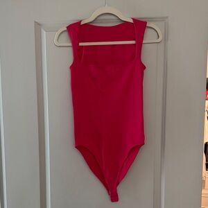 Vibrant Pink Sleeveless Bodysuit